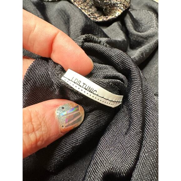 Joseph Ribkoff: Sequined Button Down Tunic - Picture 6 of 7